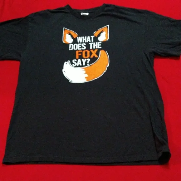 Delta Pro Weight " What Does The Fox Say " Graphic T-Shirts - Picture 4 of 7
